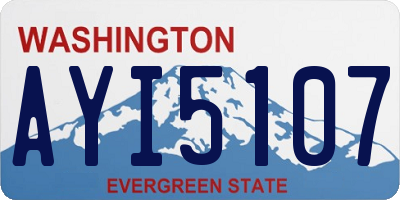WA license plate AYI5107