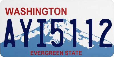 WA license plate AYI5112