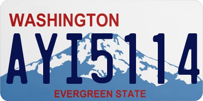 WA license plate AYI5114