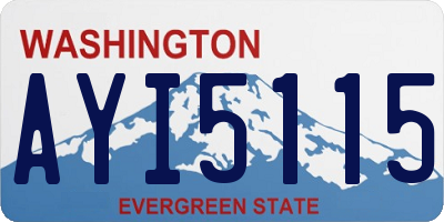 WA license plate AYI5115