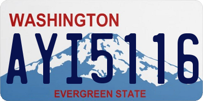 WA license plate AYI5116