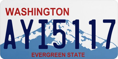 WA license plate AYI5117