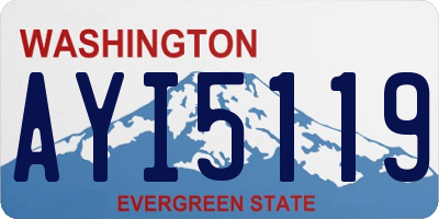 WA license plate AYI5119