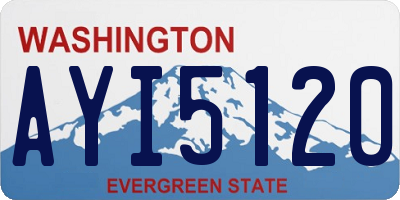 WA license plate AYI5120