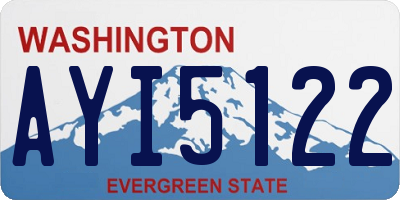 WA license plate AYI5122