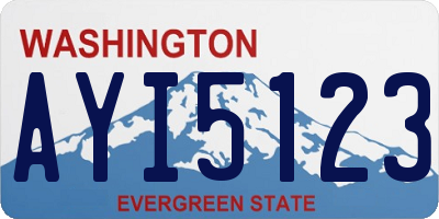 WA license plate AYI5123