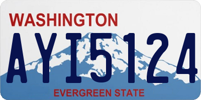 WA license plate AYI5124
