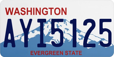 WA license plate AYI5125