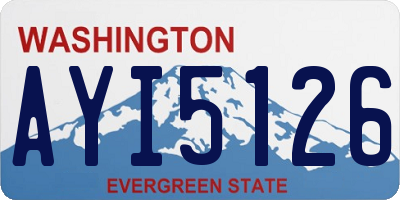 WA license plate AYI5126