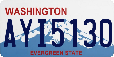 WA license plate AYI5130