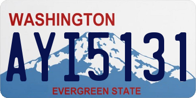 WA license plate AYI5131