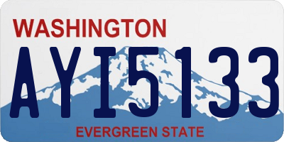 WA license plate AYI5133