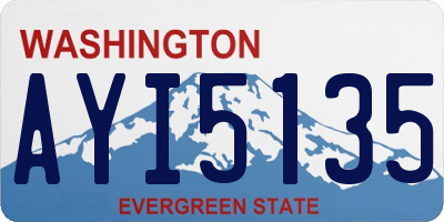WA license plate AYI5135