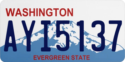 WA license plate AYI5137