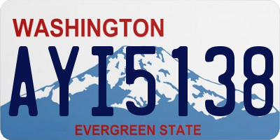WA license plate AYI5138