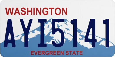 WA license plate AYI5141