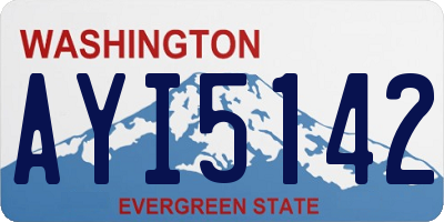 WA license plate AYI5142