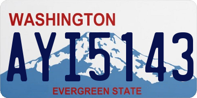 WA license plate AYI5143