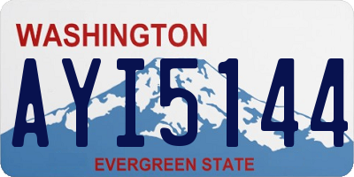 WA license plate AYI5144