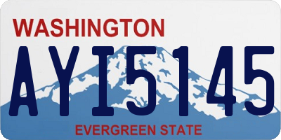 WA license plate AYI5145
