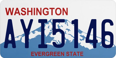 WA license plate AYI5146