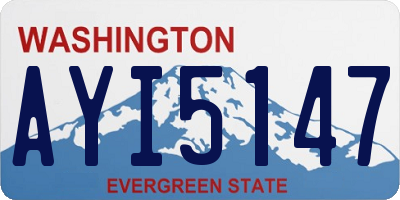 WA license plate AYI5147