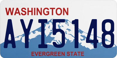 WA license plate AYI5148