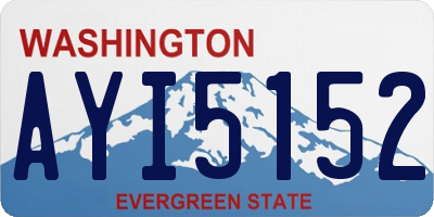WA license plate AYI5152