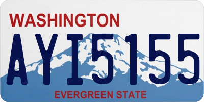 WA license plate AYI5155