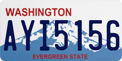 WA license plate AYI5156