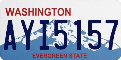 WA license plate AYI5157