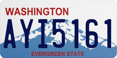 WA license plate AYI5161
