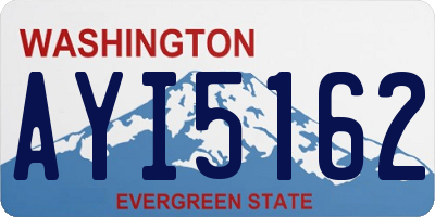 WA license plate AYI5162