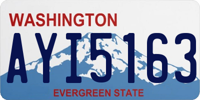 WA license plate AYI5163