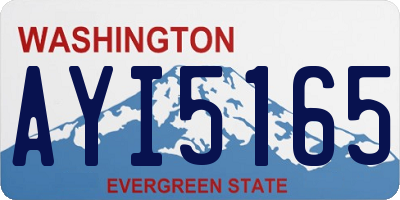 WA license plate AYI5165