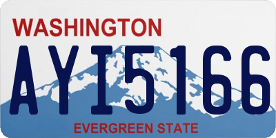 WA license plate AYI5166