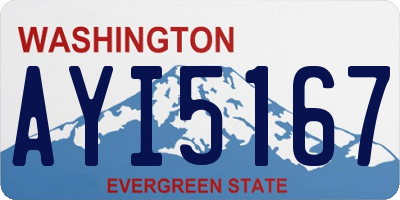 WA license plate AYI5167