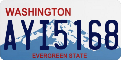 WA license plate AYI5168
