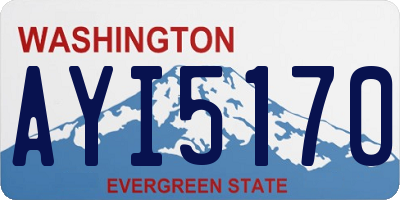 WA license plate AYI5170