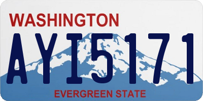 WA license plate AYI5171