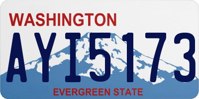 WA license plate AYI5173