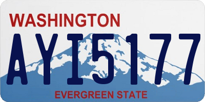 WA license plate AYI5177