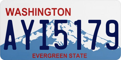 WA license plate AYI5179