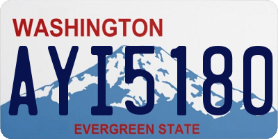 WA license plate AYI5180