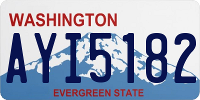 WA license plate AYI5182