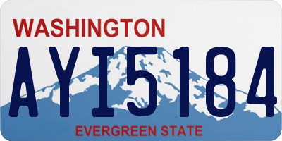 WA license plate AYI5184