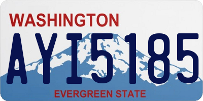 WA license plate AYI5185
