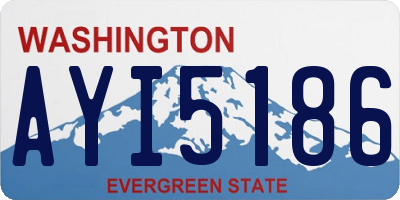 WA license plate AYI5186