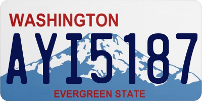 WA license plate AYI5187