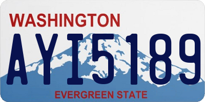WA license plate AYI5189